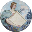 Knowledge allegorical mural Library of Congress